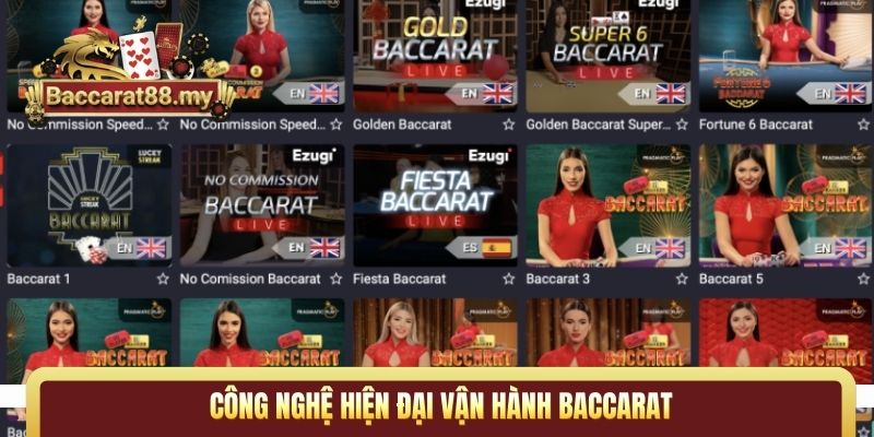 Công nghệ hiện đại vận hành Baccarat