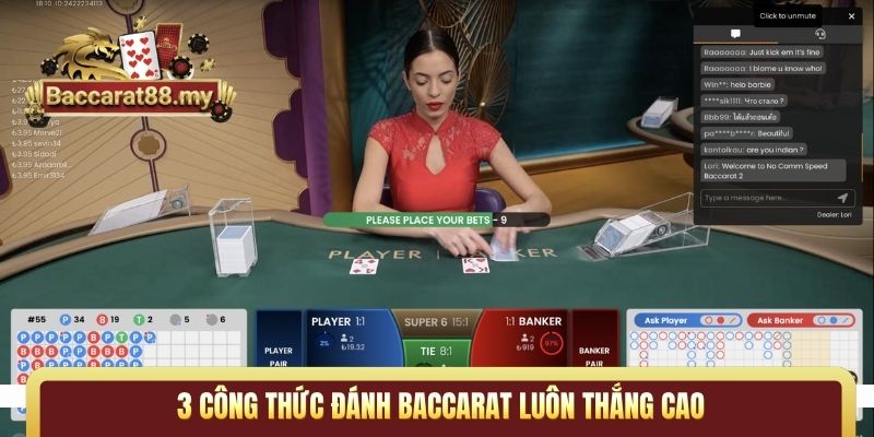 3 công thức đánh Baccarat luôn thắng cao