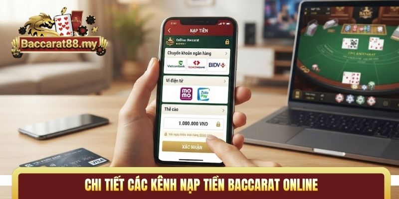 Chi tiết các kênh nạp tiền Baccarat online