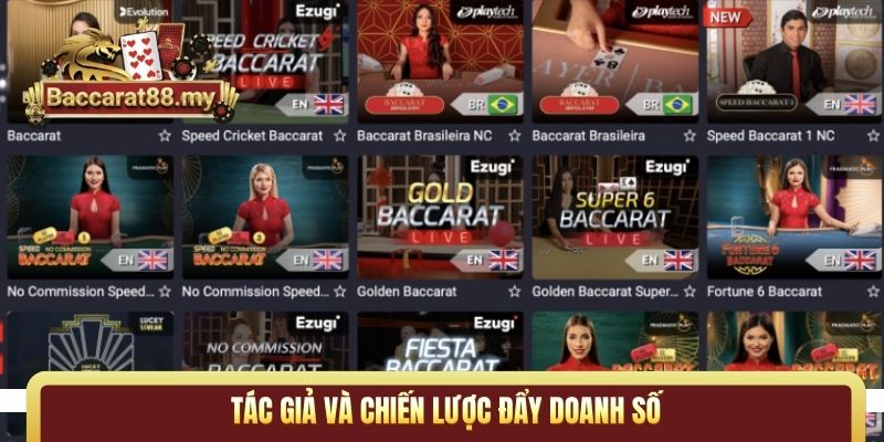 Tác giả và chiến lược đẩy doanh số